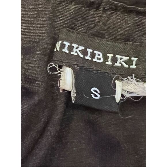 *SOLD* Nikibiki Black Sleevrless Romper Loungewear Short-set Size Small - Picture 2 of 3